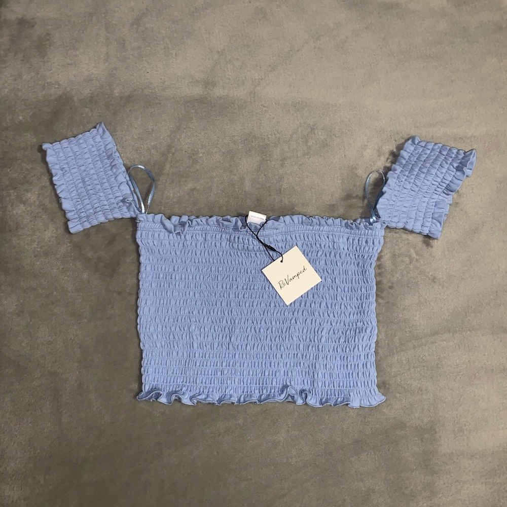 Revamped Off-Shoulder Crop Top